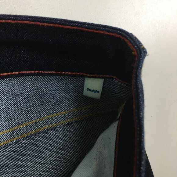 RALEIGH Hand Crafted North Carolina US Dark Wash Straight Leg 5 Pocket Jeans - Picture 3 of 16